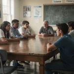 Conseil de discipline au lycée