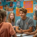 Étudiants en campagne pour devenir délégué