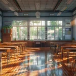 Salle de classe vide