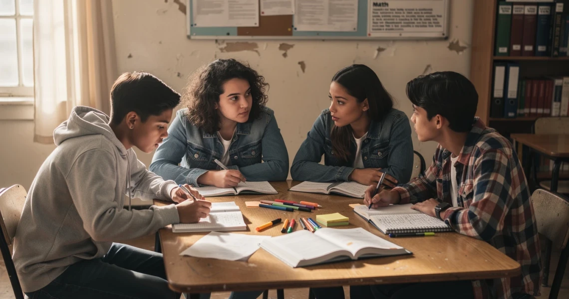 Révision en groupe lycée